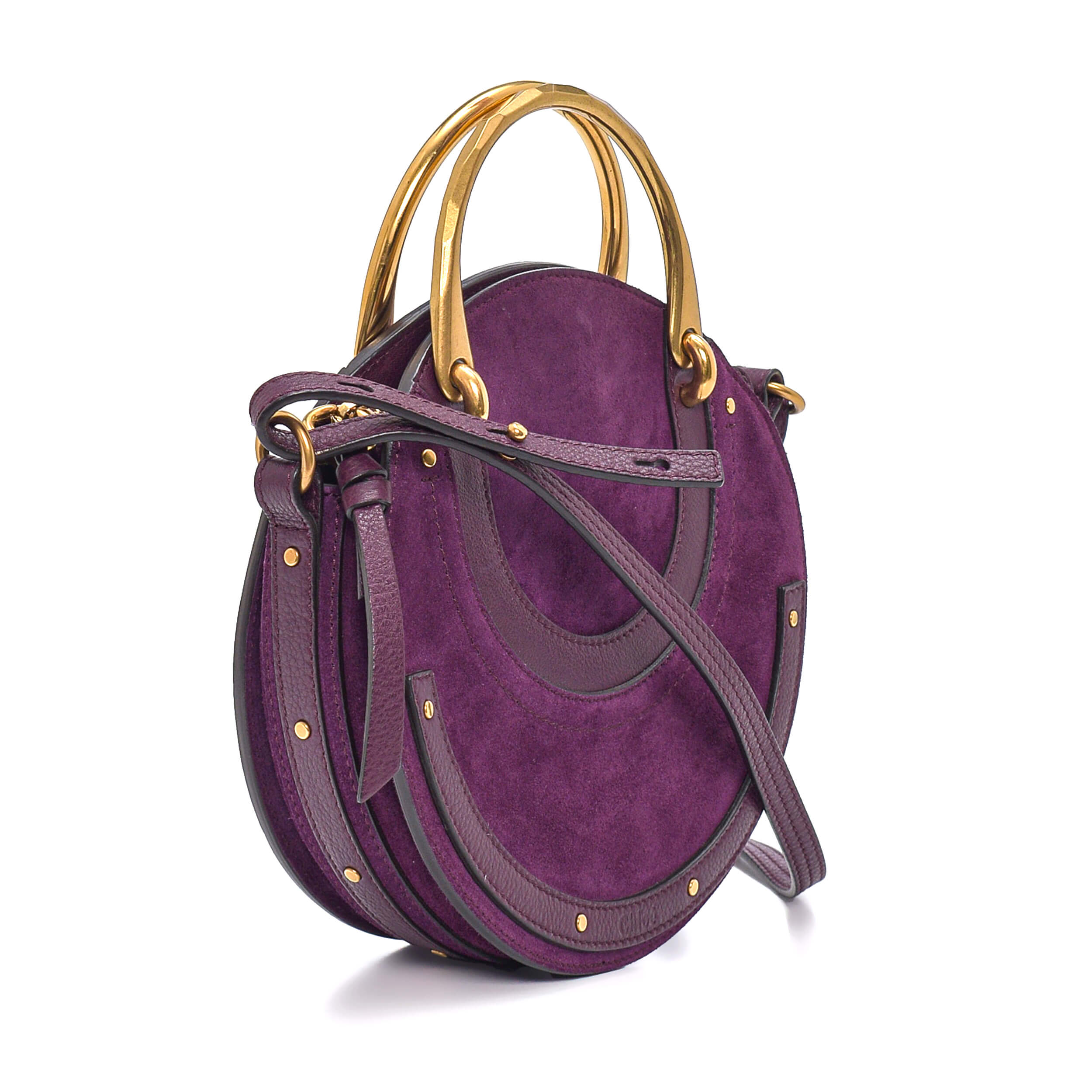 Chloe - Purple Suede&Leather Pixie Small Bag 